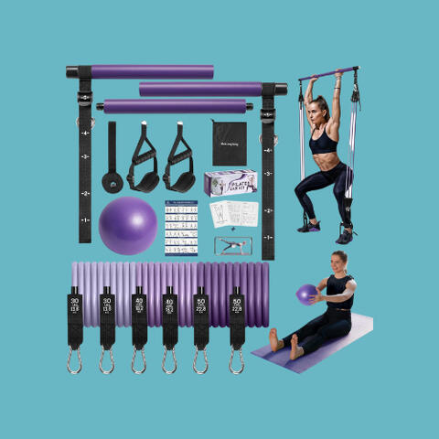 Pilates Bar Kit with Resistance Bands